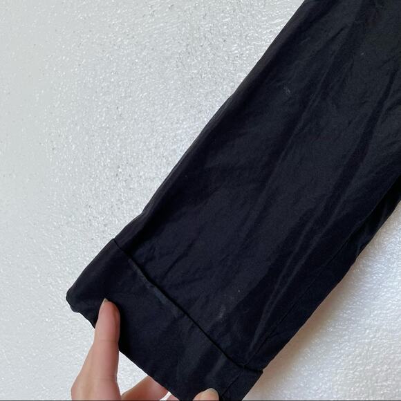 Carlisle Silk Blend Boxy Cropped Sleeve Black Jacket Size 4 - Picture 6 of 13